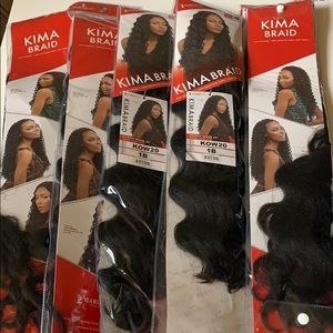 Kima Braid Crochet Hair. Ocean Wave 20”